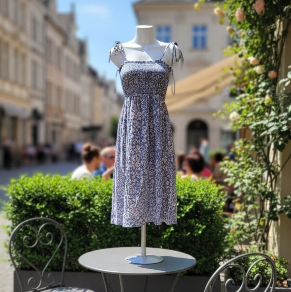 Forever 21 Lavender Floral Midi Dress - Picture 1 of 5